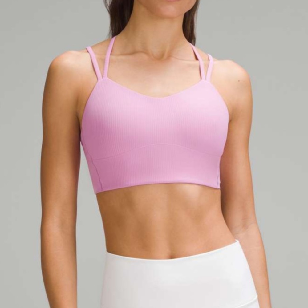 Lululemon Like a Cloud Ribbed Longline Bra *Light Support, B/C Cup, Dahlia Mauve
